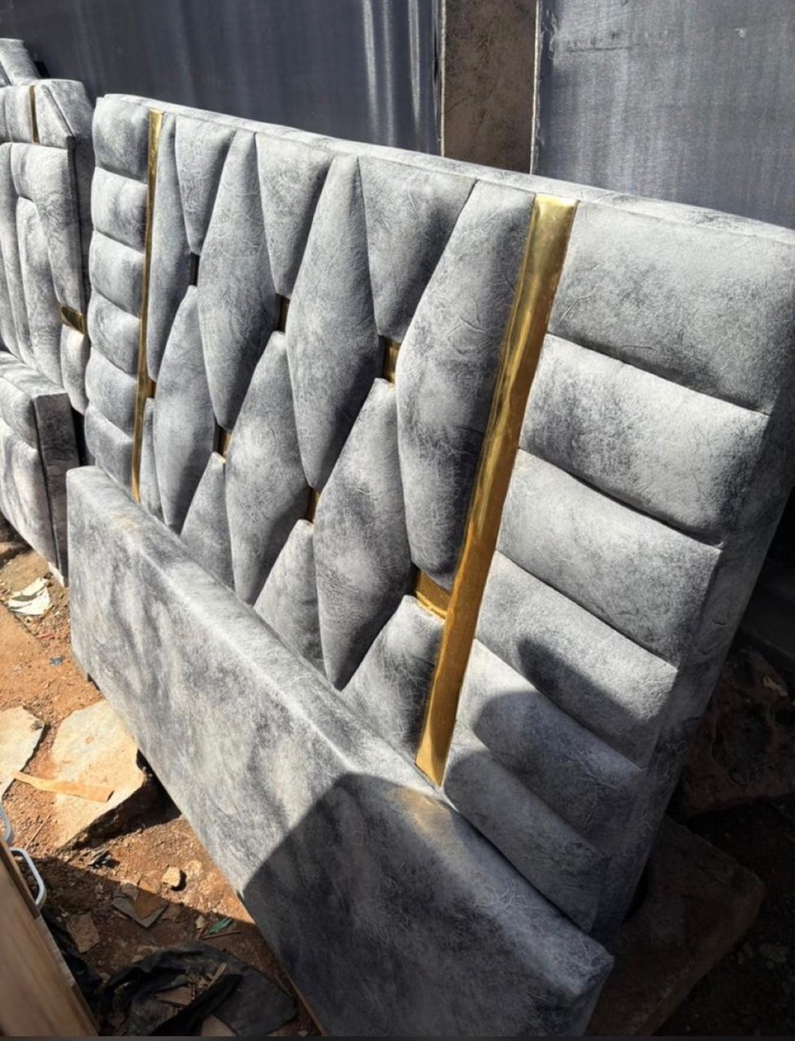 Furniture being made at the Joe's Tech Company workshop in Kumasi